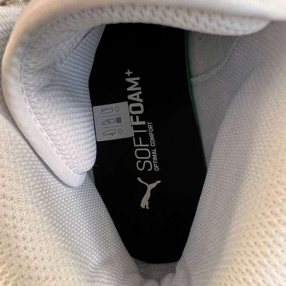 PUMA MENS REBOUND MID SNEAKER - WHITE / SIZE 12 - Picture 8 of 9